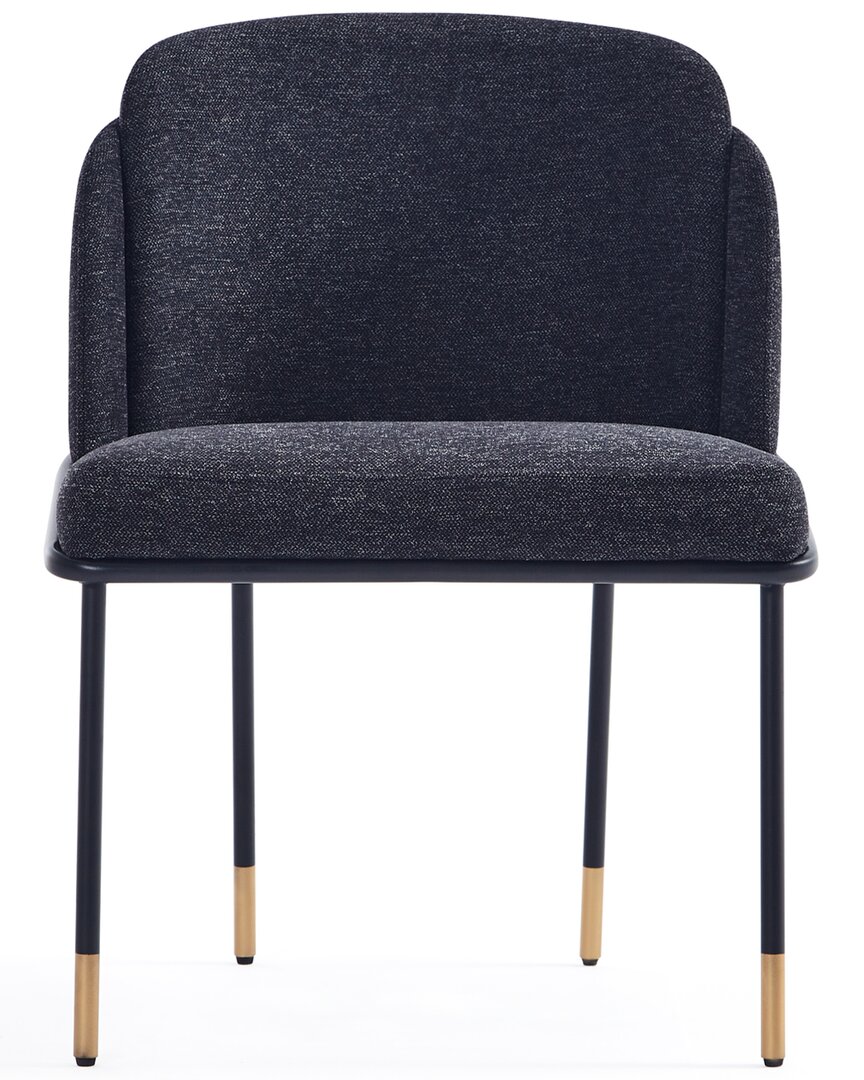 Manhattan Comfort Set Of 2 Flor Dining Chairs In Black
