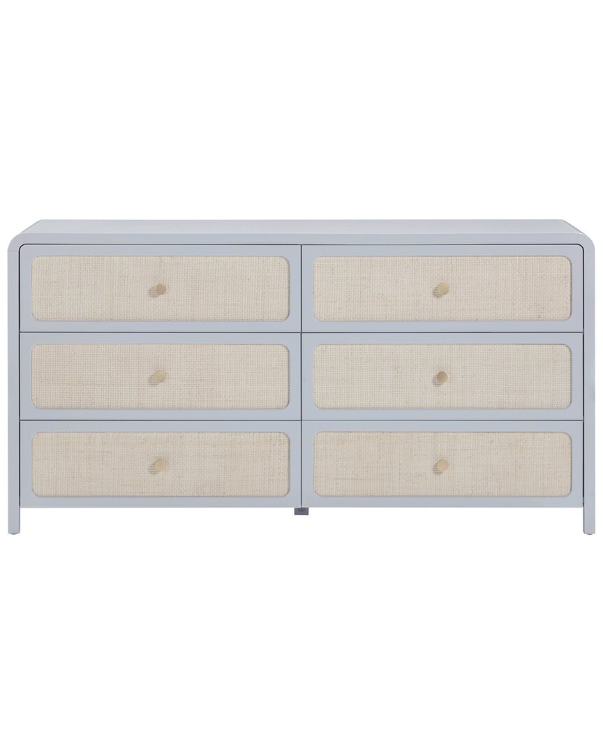 Tov Furniture Patty Rattan 6 Drawer Dresser In Neutral
