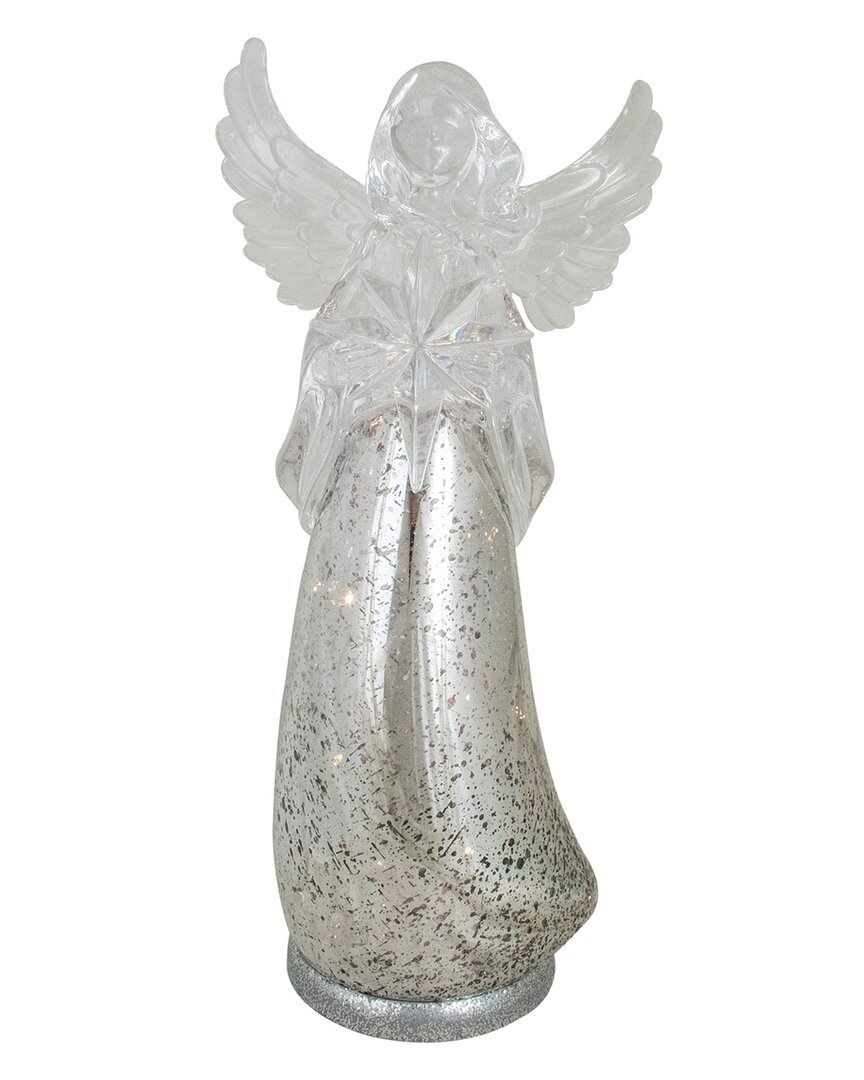 Northlight 13in Lighted Angel Holding A Star Christmas Tabletop Džcor