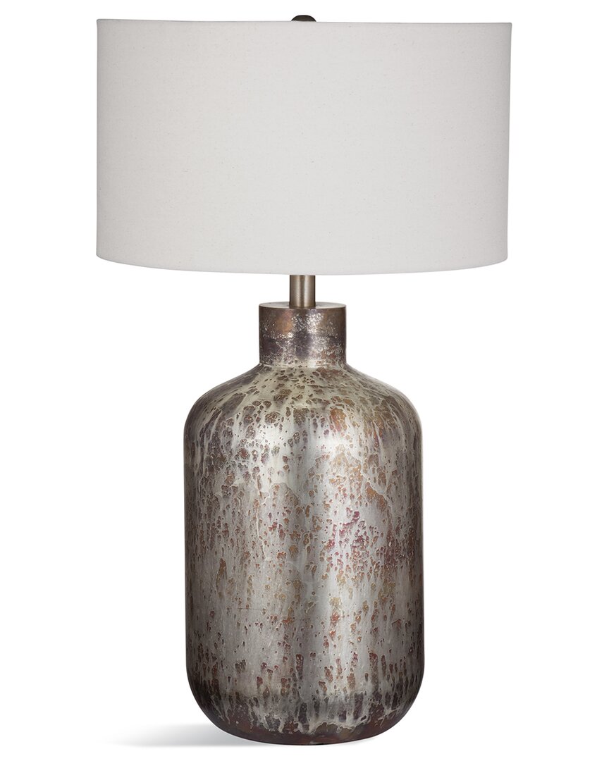 Bassett Mirror Lunette Table Lamp In Silver
