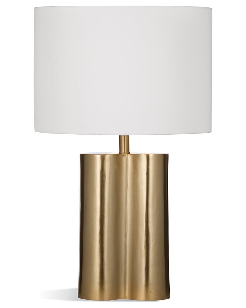 Shop Bassett Mirror Plumas Table Lamp In Gold
