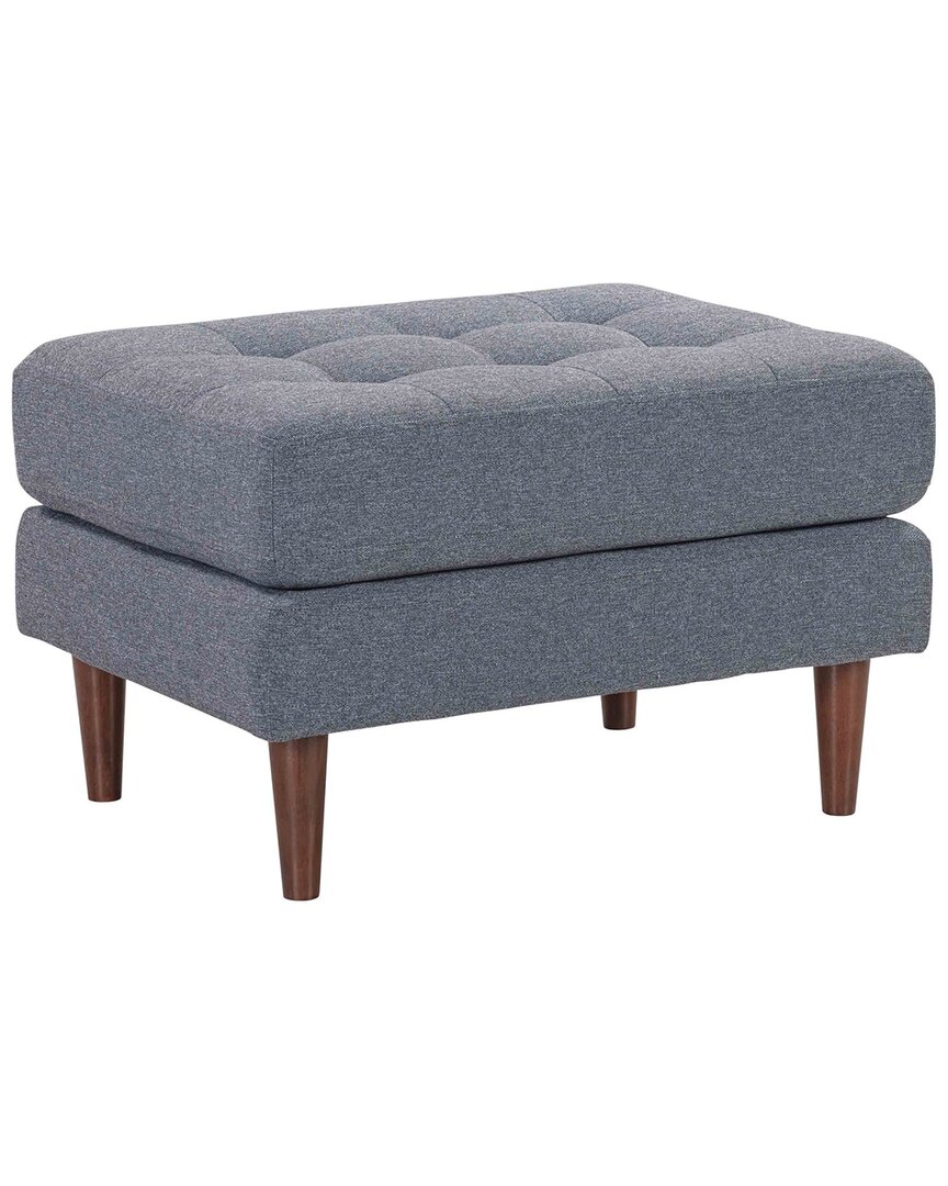 Tov Furniture Cave Tweed Ottoman In Navy