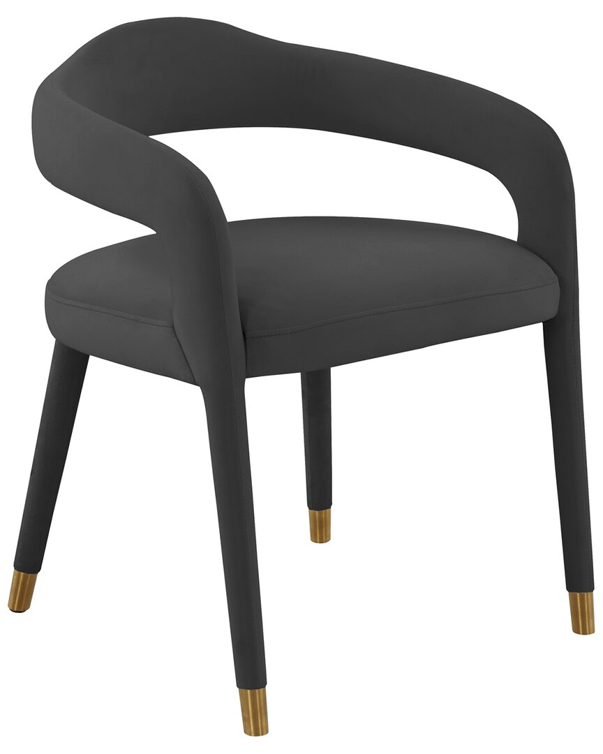 Tov Furniture Lucia Velvet Dining Chair In Black