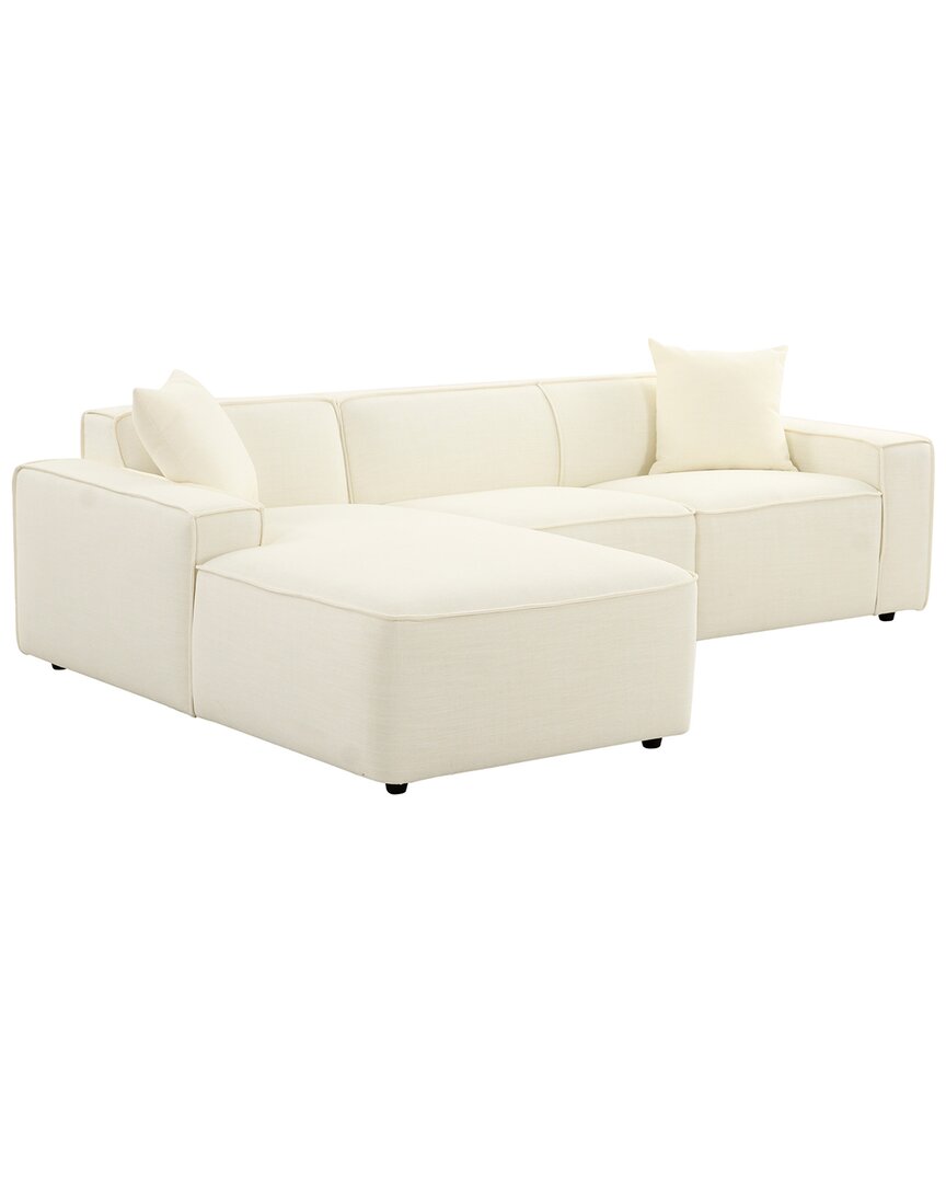 Tov Furniture Olafur Linen Laf Sectional In Cream