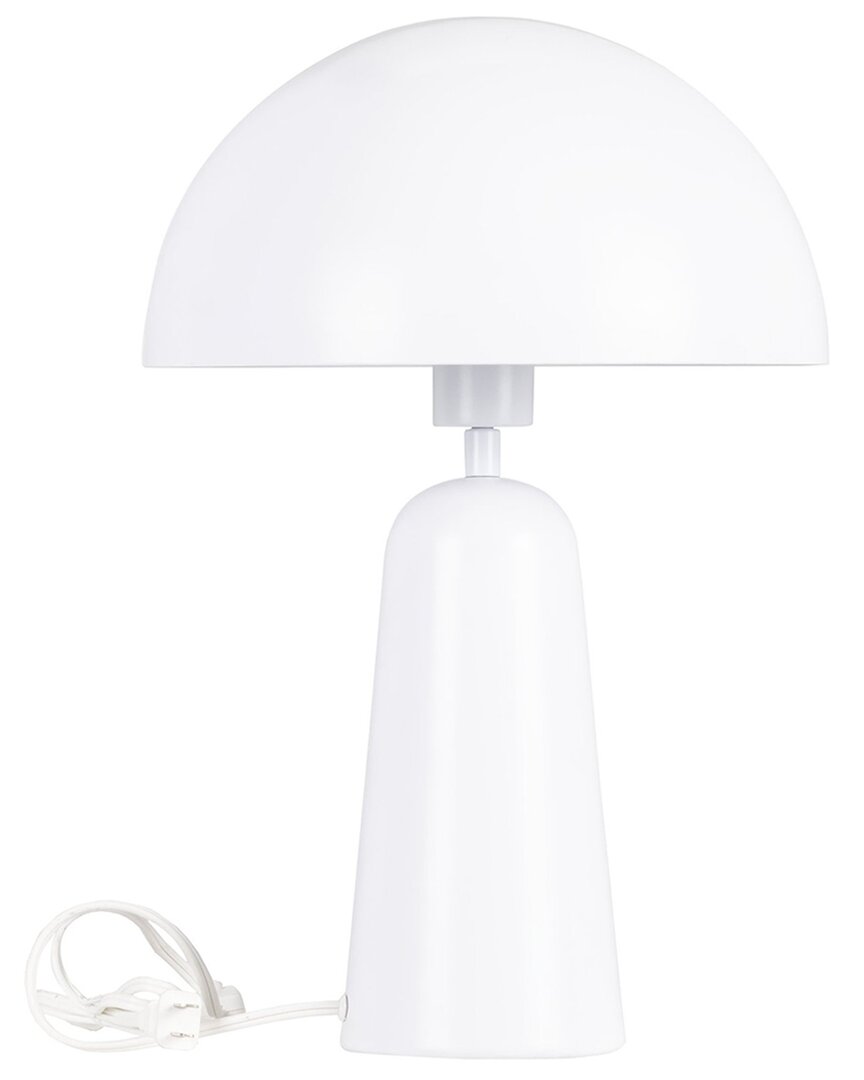 Eglo Aranzola 1 Light Table Lamp With White Finish & White Metal Shade
