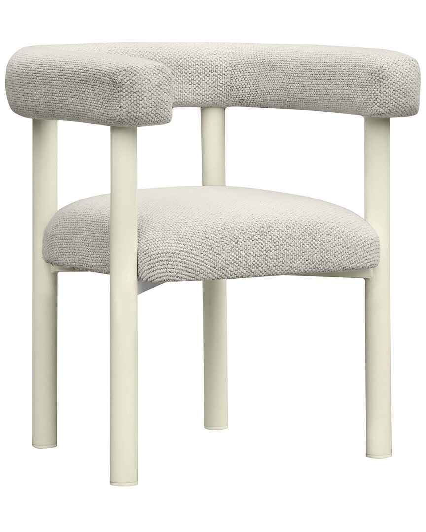 Shop Tov Furniture Jackie Outdoor Textured Dining Chair In White