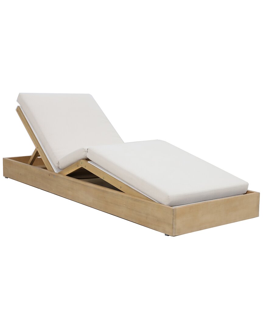 Pangea Home Mico Lounger In Beige