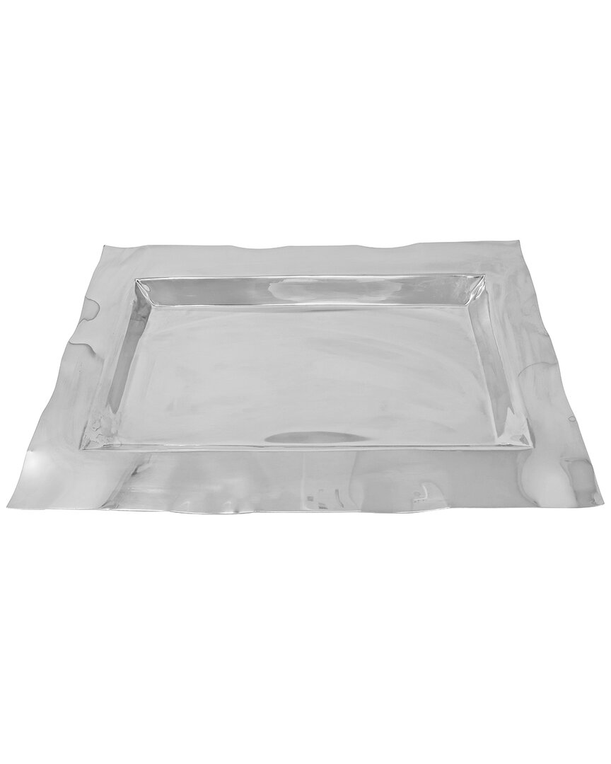 Vivience Stainless Steel Tray In Silver