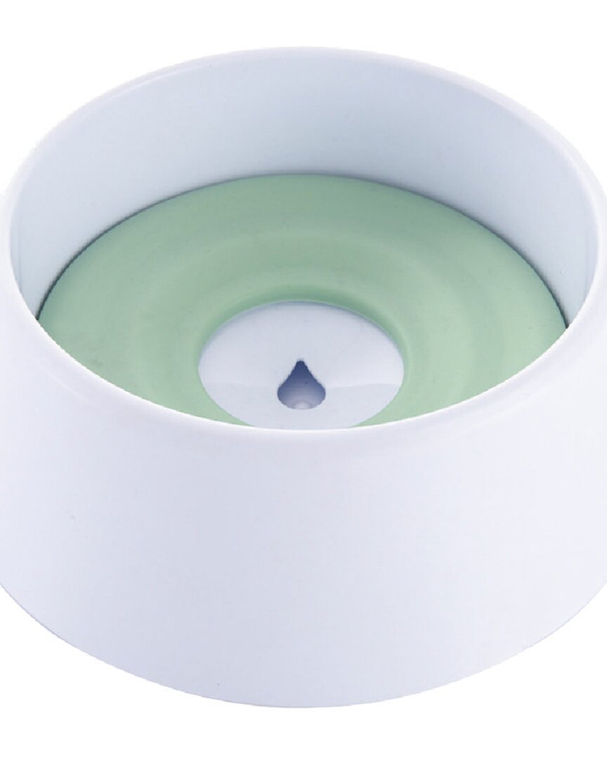 Pet Life 'pud-guard' Anti-spill Floating Water And Food Bowl In Green