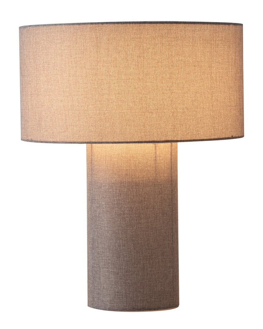 Nova Of California Moonlight Table Lamp With Linen Shade In Brown