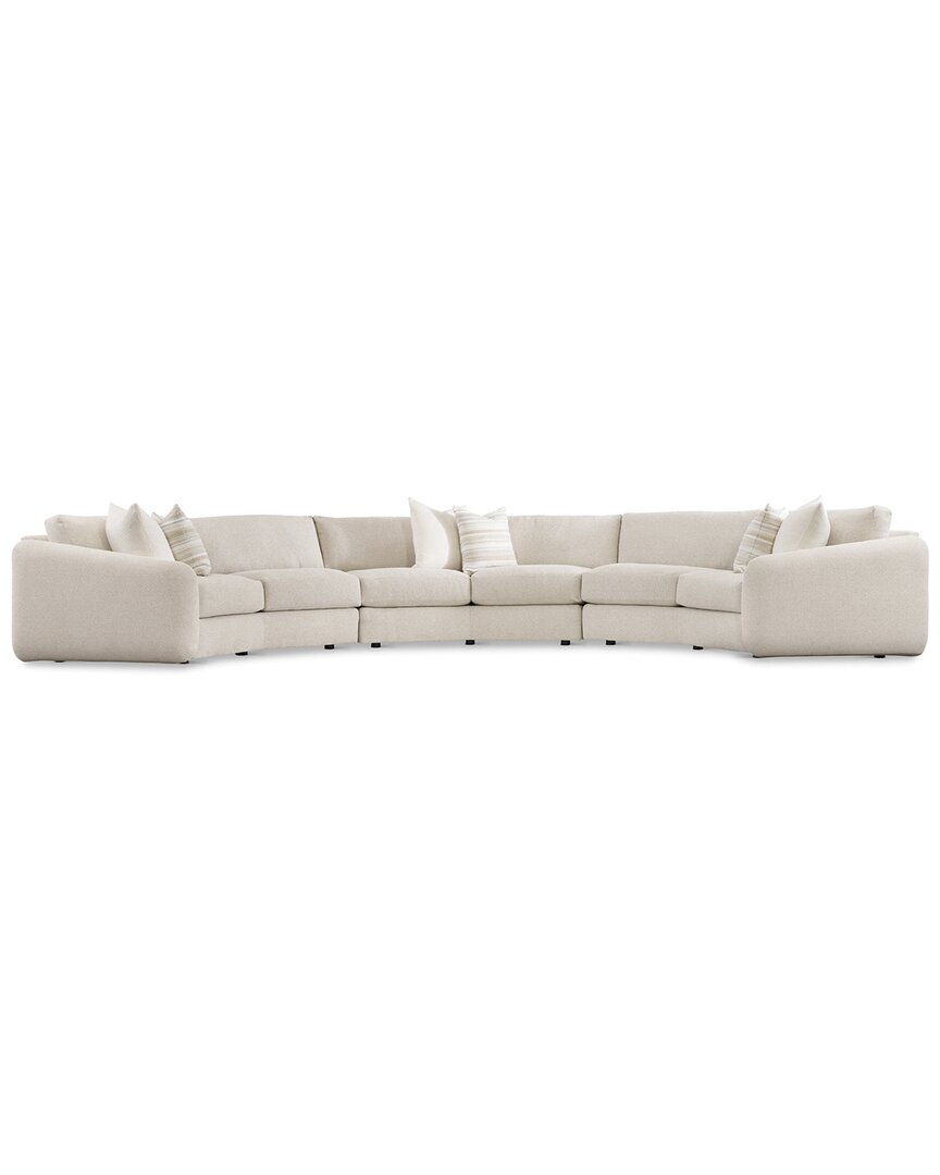 Bernhardt Soleil 3pc Fabric Sectional In Neutral