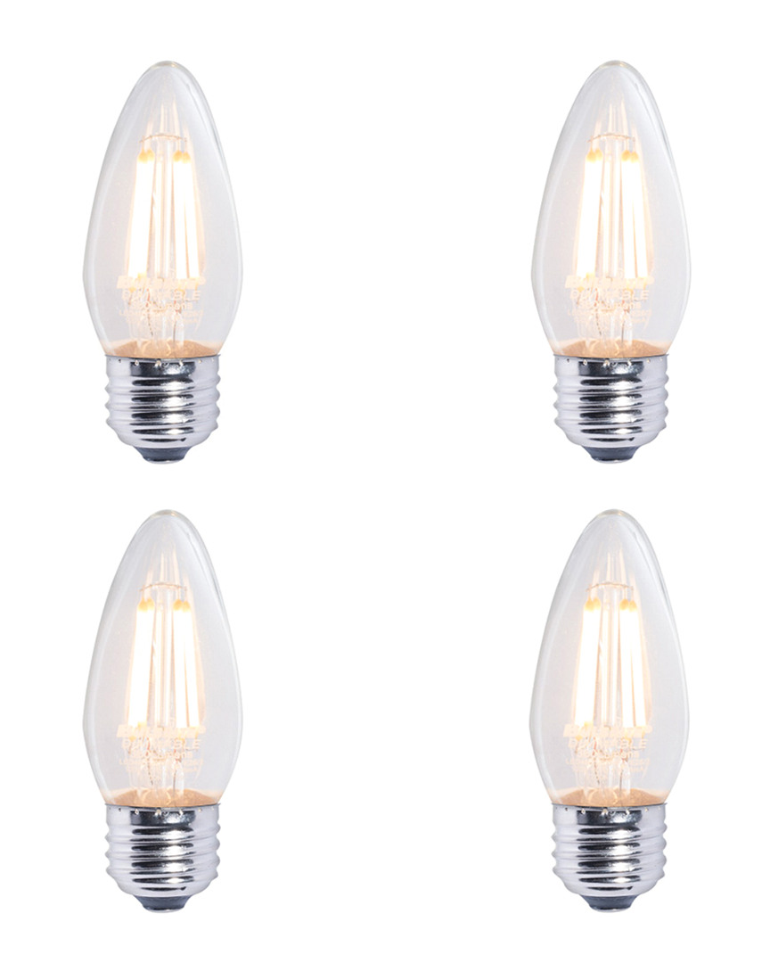 Bulbrite Set Of 4 Led 4w Dimmable Light Bulbs