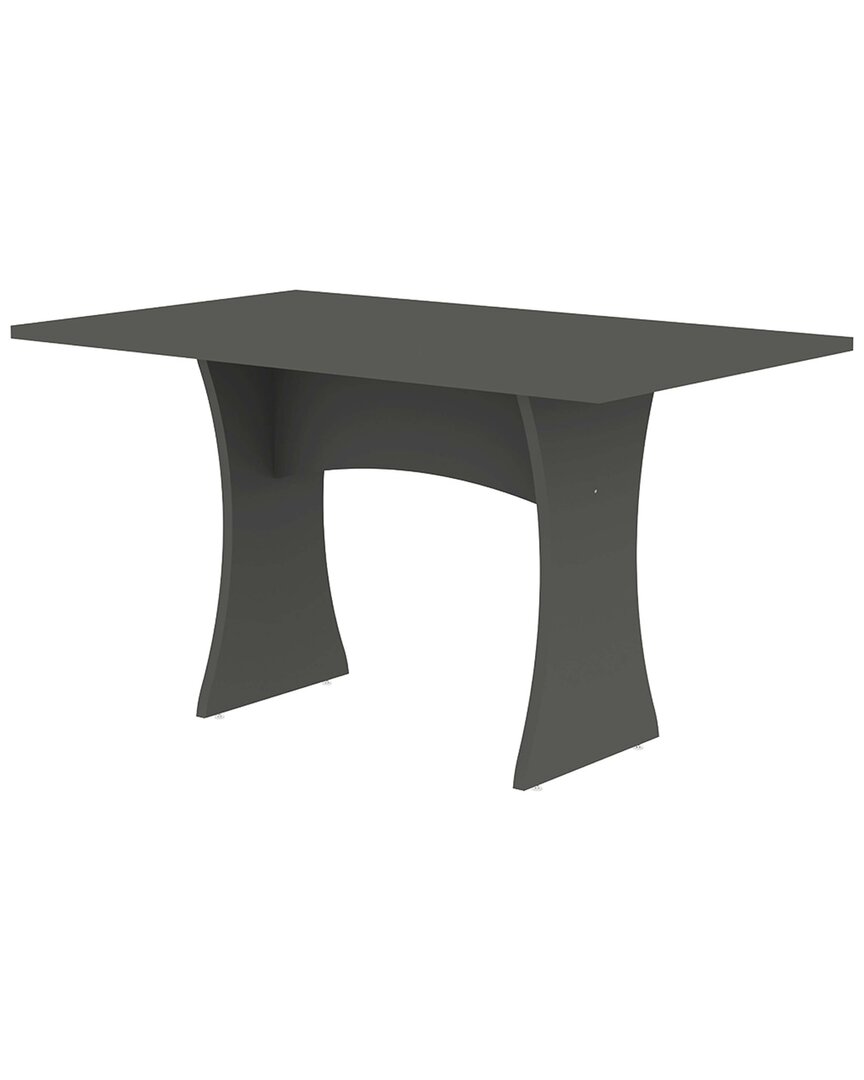 Manhattan Comfort Coney 53.14in Mid-century Modern Dining Table In Grey