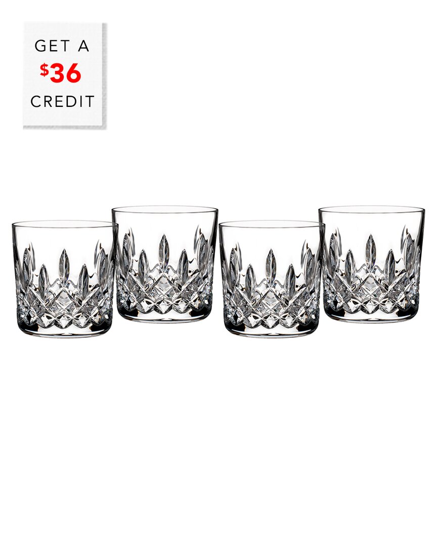 Waterford Lismore Tumbler 9oz Set Of 4 With $36 Credit