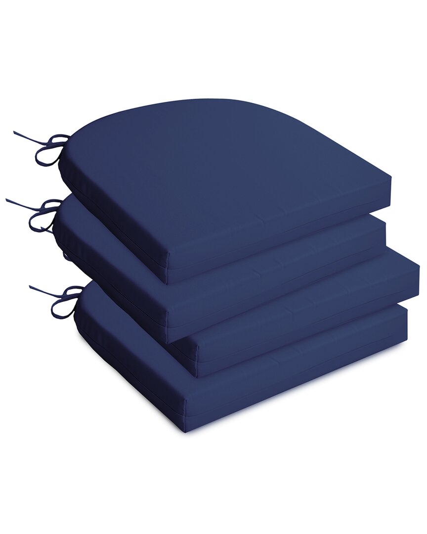Unikome Solid Waterproof Outdoor Patio Seat Cushion In Navy