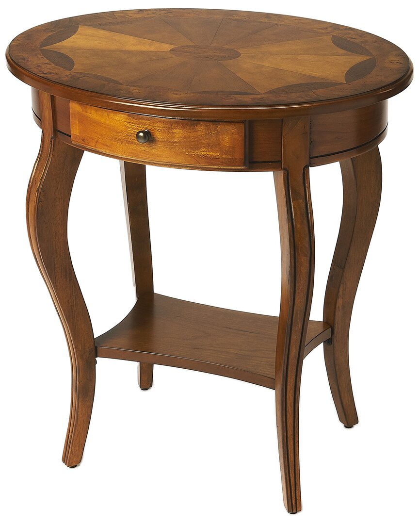 Butler Specialty Company Jeanette Oval Accent Table In Brown