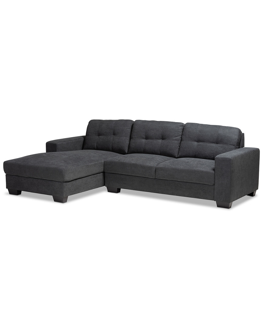 Design Studios Langley Sectional Sofa In Black