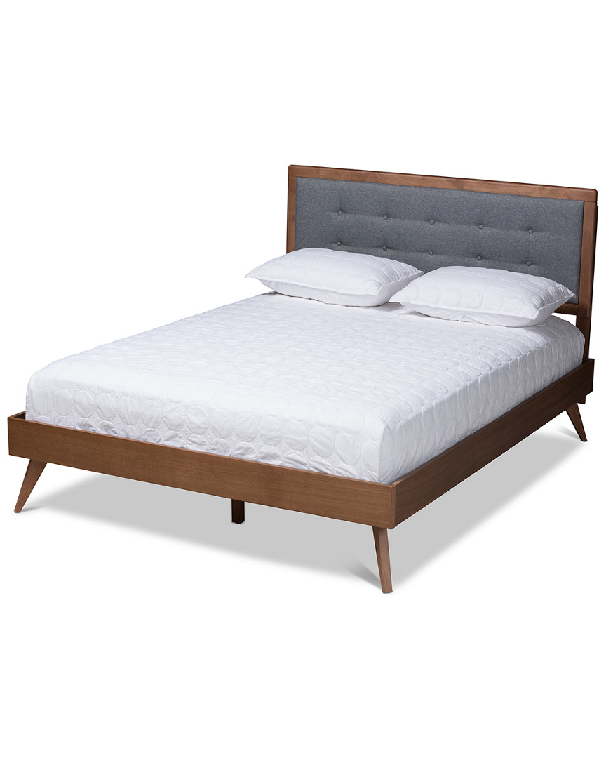 Baxton Studio Ines King Size Platform Bed