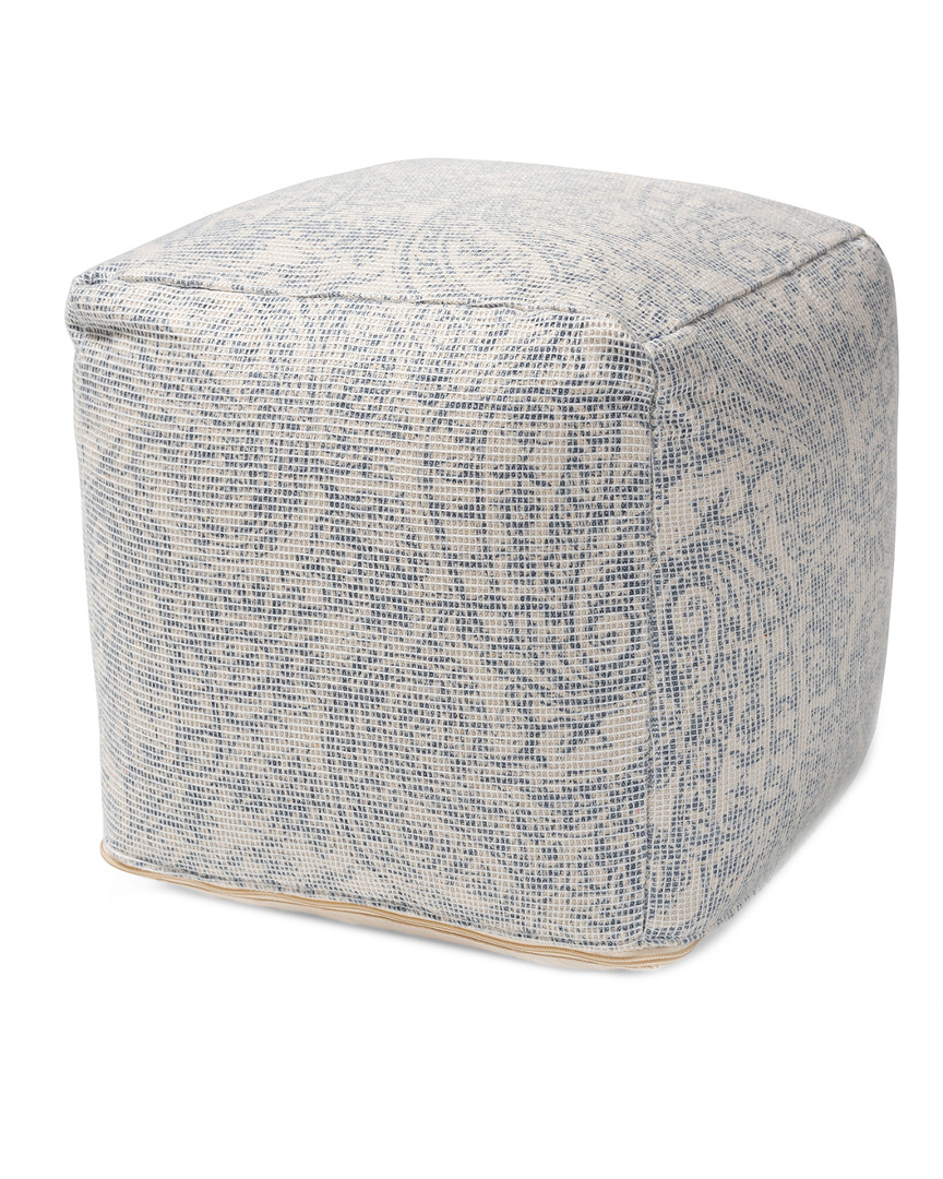 Baxton Studio Juvita Pouf Ottoman