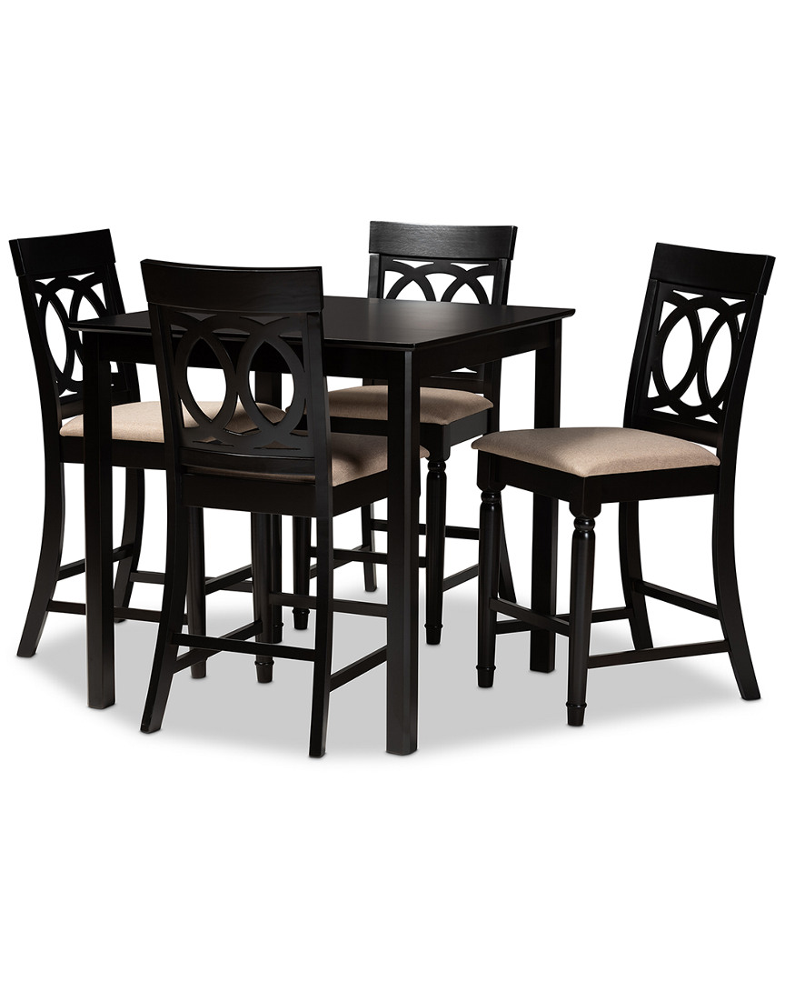 Baxton Studio Verina 5pc Pub Set
