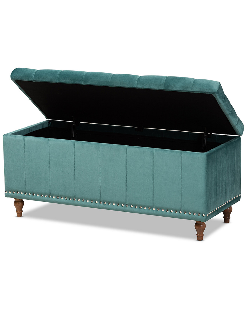 Baxton Studio Kaylee Button-storage Ottoman Bench