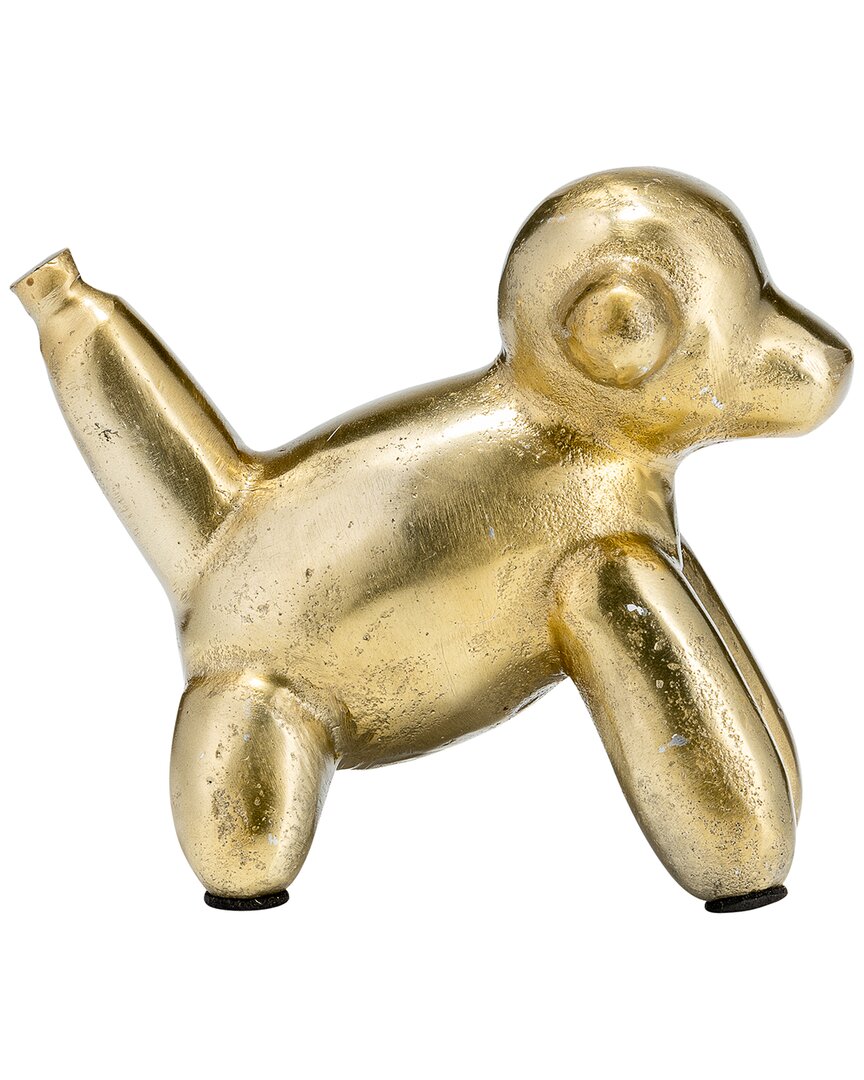 Sagebrook Home Decorative Balloon Monkey Sculpture In Gold