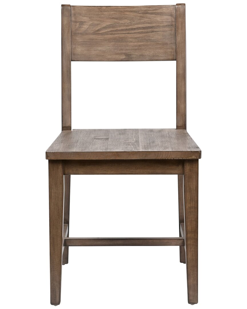 Kosas Home Set Of 2 Ollie Reclaimed Pine Solid Wood Dining Chair In Brown