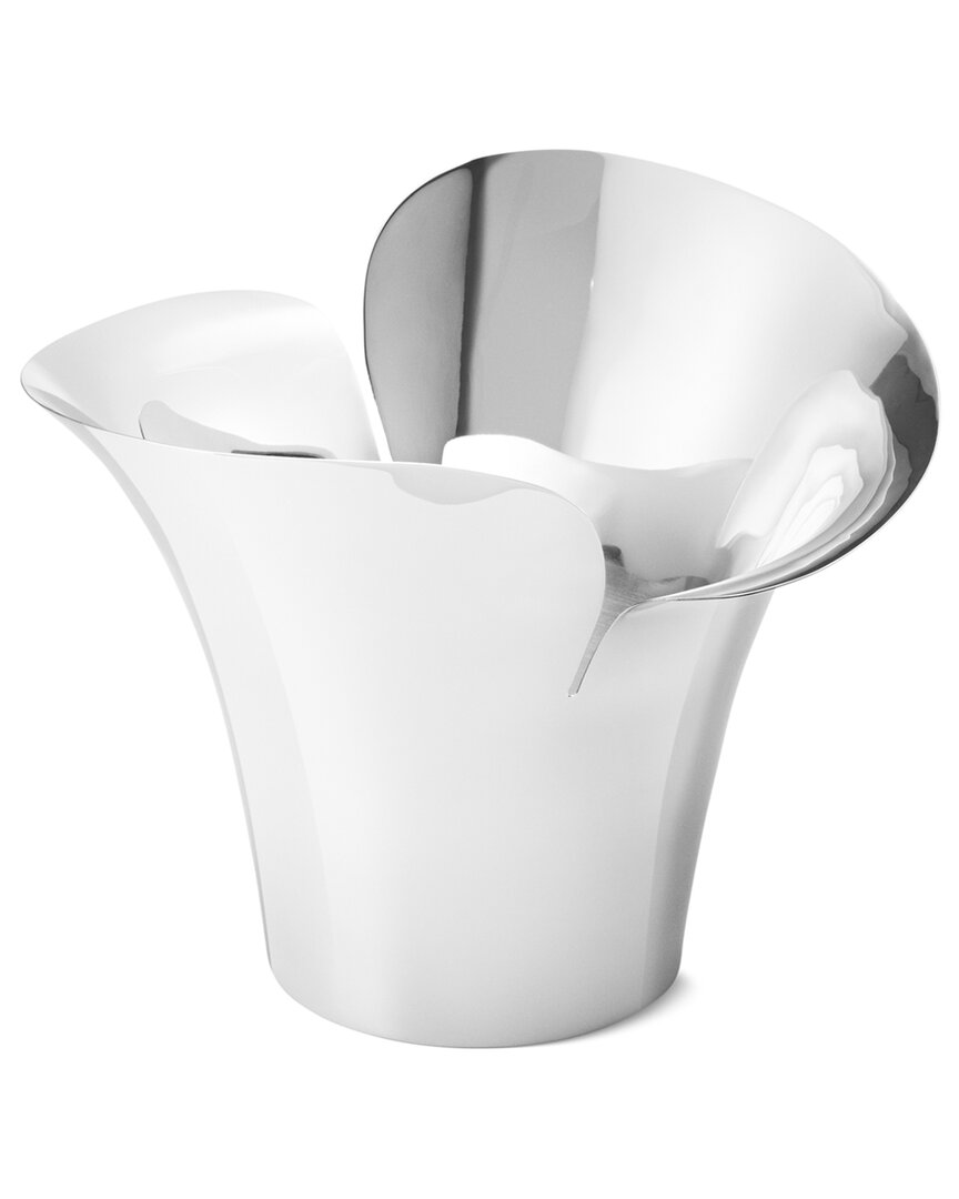 Georg Jensen Bloom Botanica Medium Flower Pot In Silver