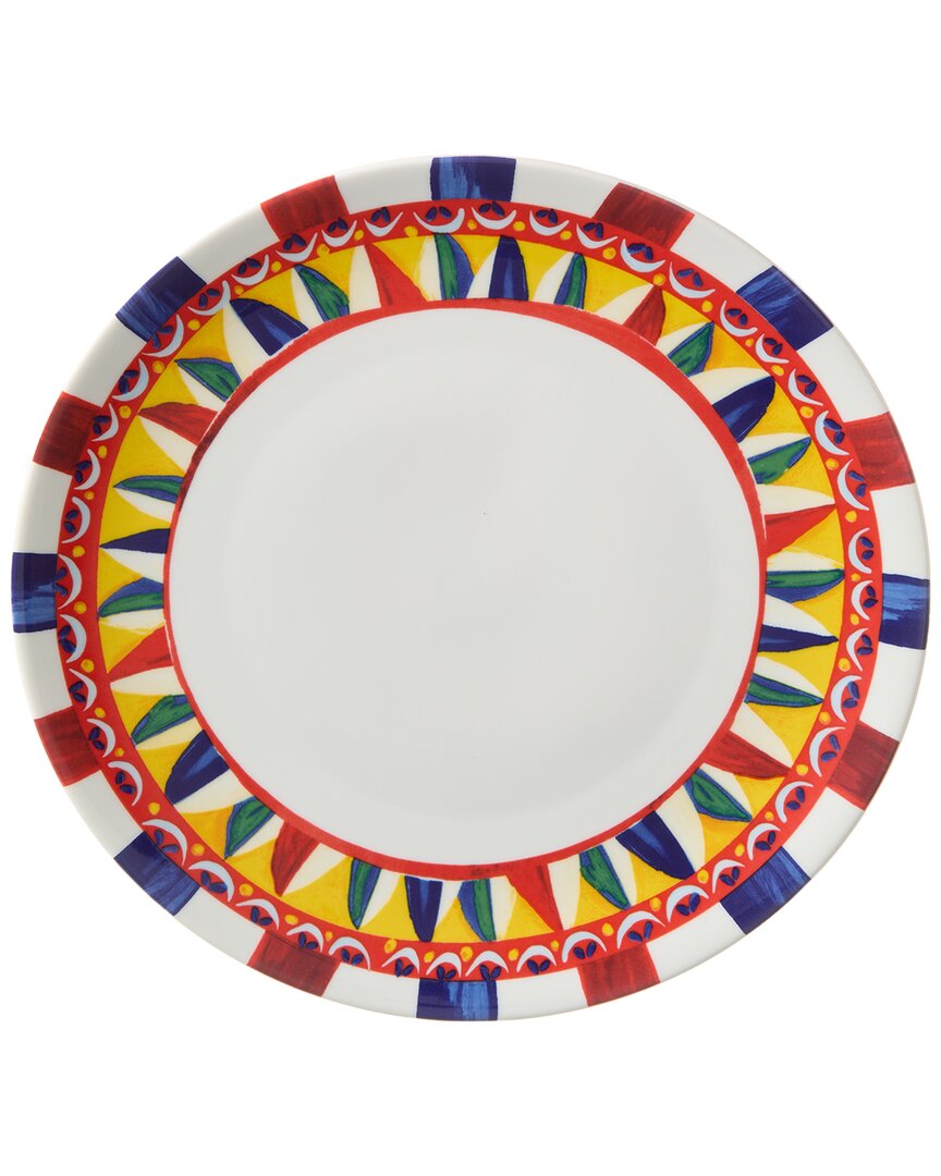 Dolce & Gabbana Porcelain Charger Plate In Multi