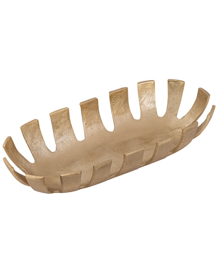 Alice Pazkus Linear Bread Basket In Brown