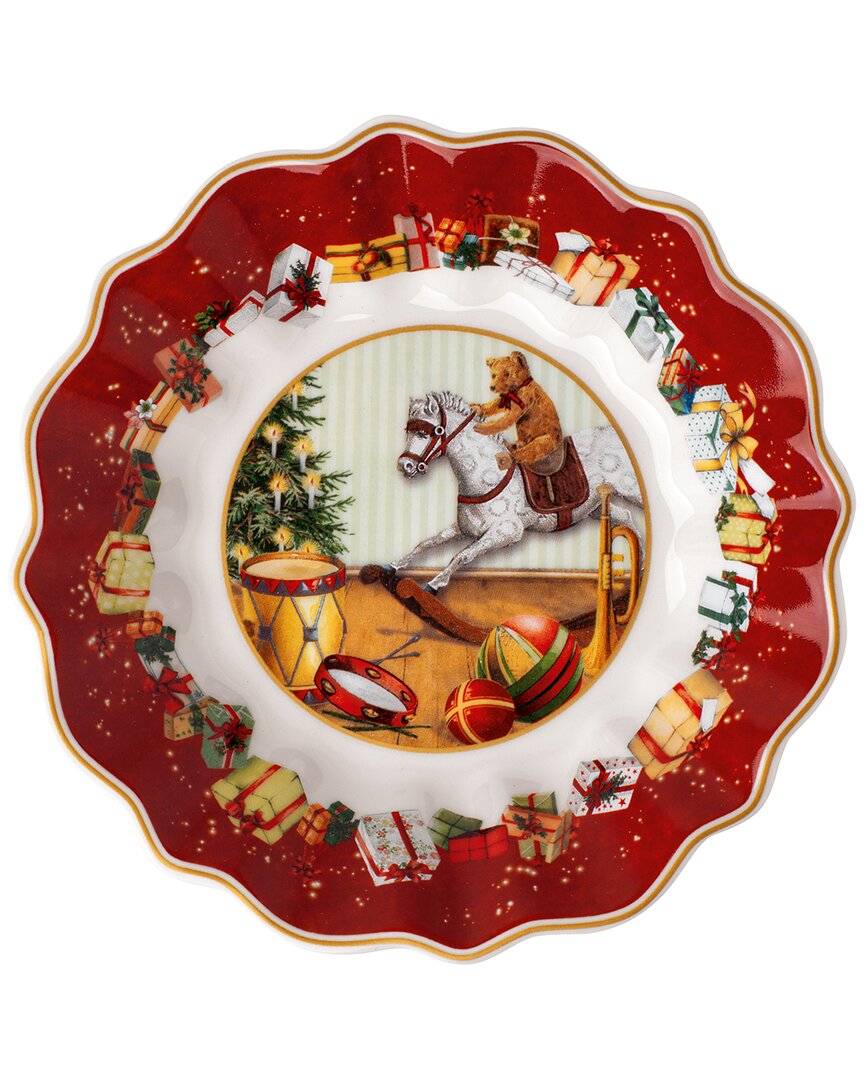 Villeroy & Boch Christmas Toy's Fantasy Gifts Small Footed Bowl In Multi