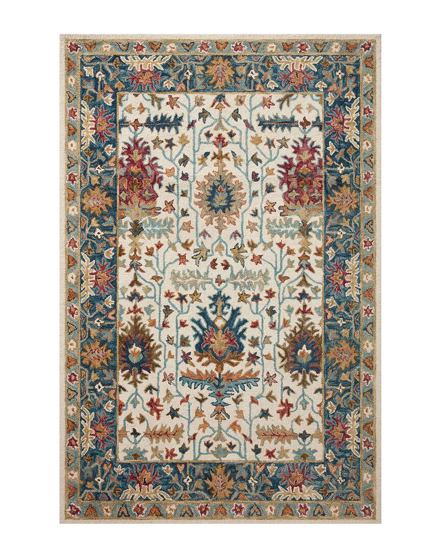 Shop Loloi Traditional/oriental Victoria Accent Rug In White