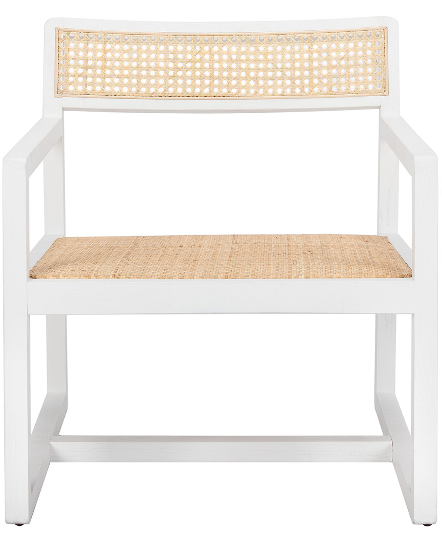 Safavieh Lula Cane Accent Chair In White