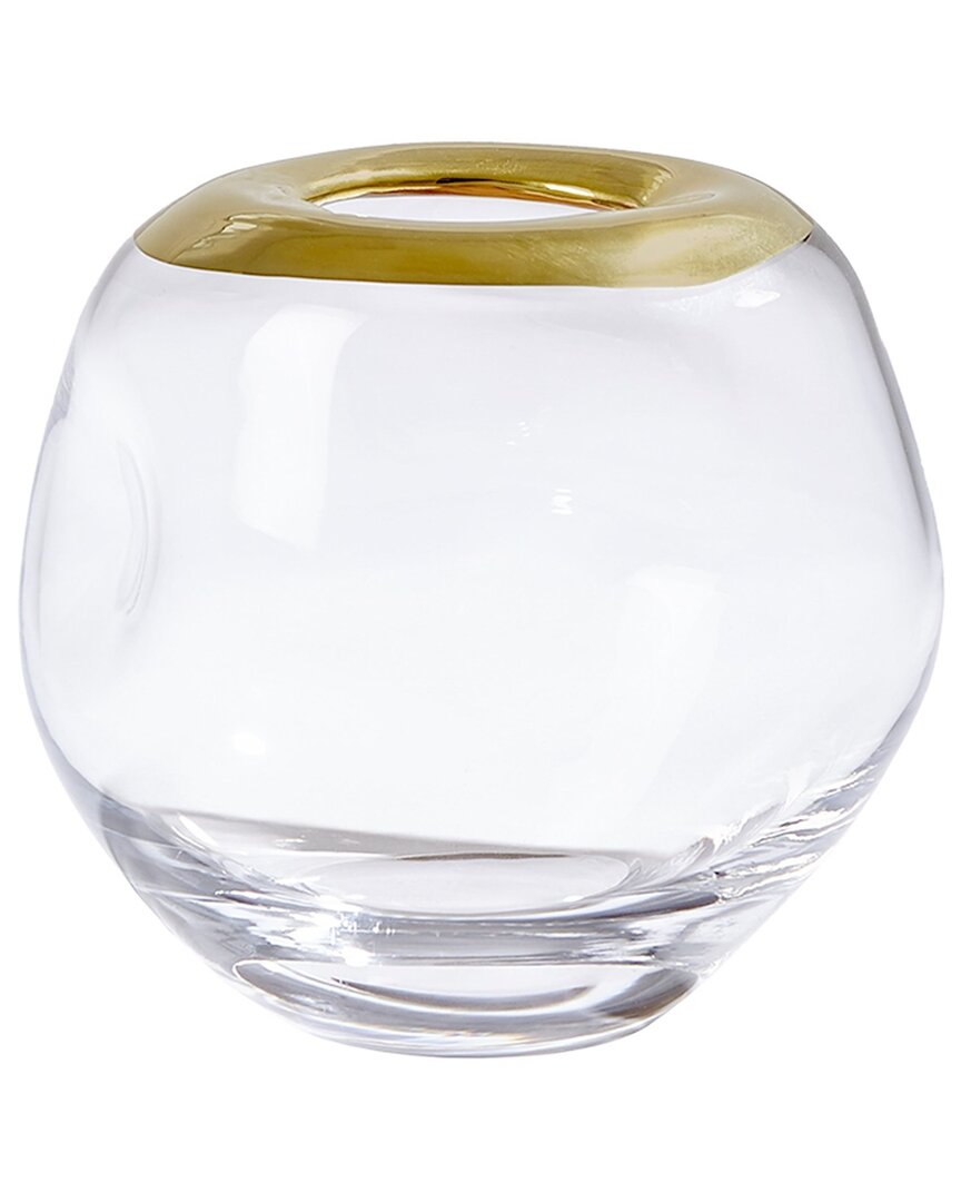 Global Views Organic Formed Vase In Clear