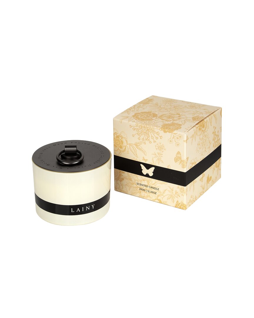 Lainy Home Vanilla Amber Scent 3-wick Scented Candle