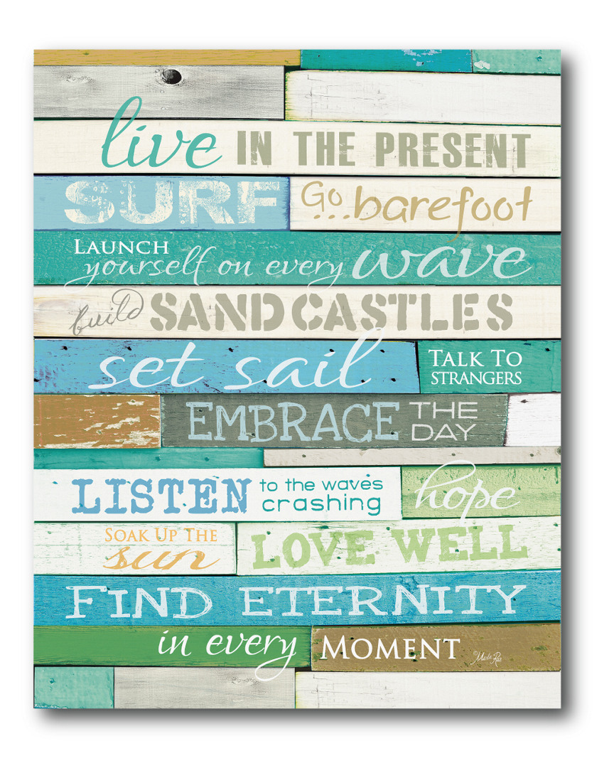 Courtside Market Wall Decor Live In The Present Canvas Wall Art