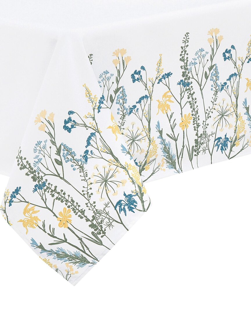 Lenox Wildflowers Border Tablecloth In Blue