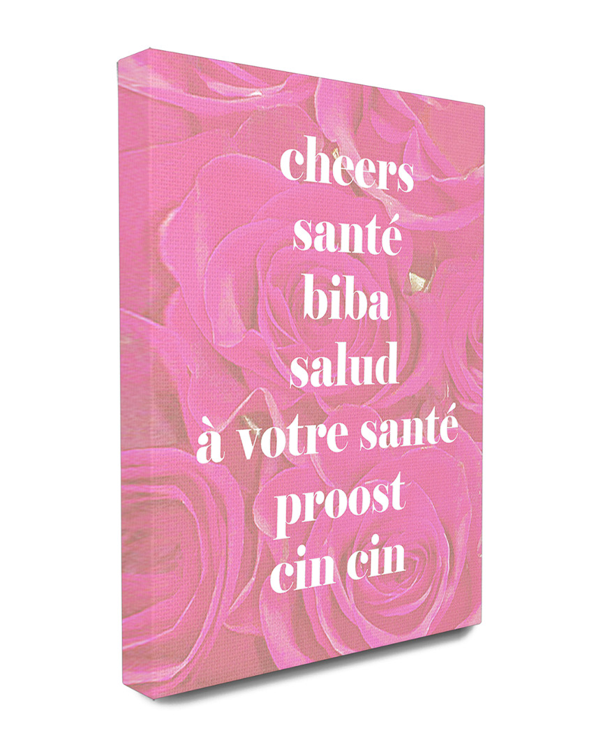 Stupell Cheers In Different Languages Canvas Wall Art By Lulusimonstudio