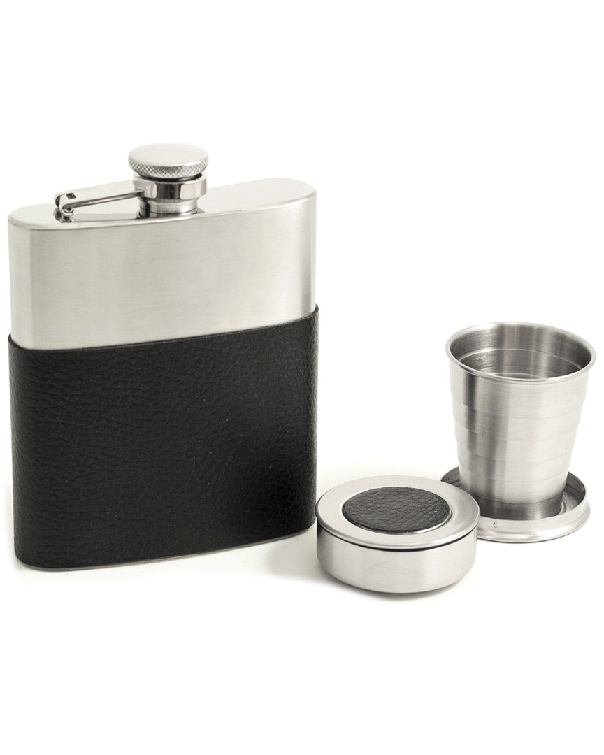 Bey-berk 3pc Stainless Steel Flask & Shooter Gift Set