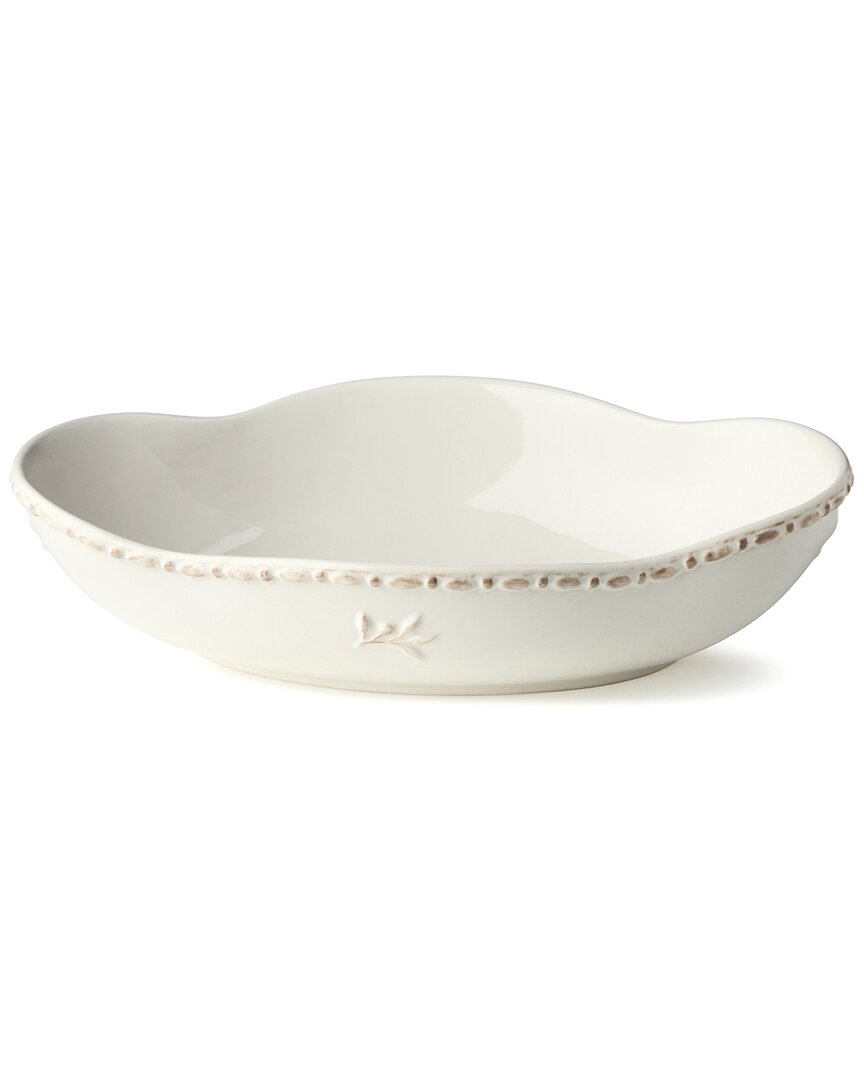 Certified International Heritage Oval Serving Bowl In White