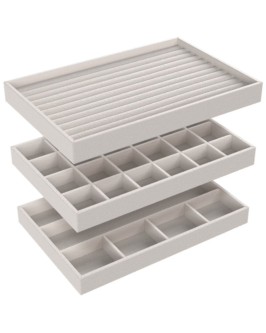 Closetmaid 3-pack Jewelry Tray In Grey
