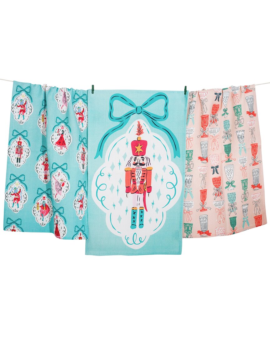 Tiramisu The Nutcracker Suite Holiday Kitchen Towel Set In Multi
