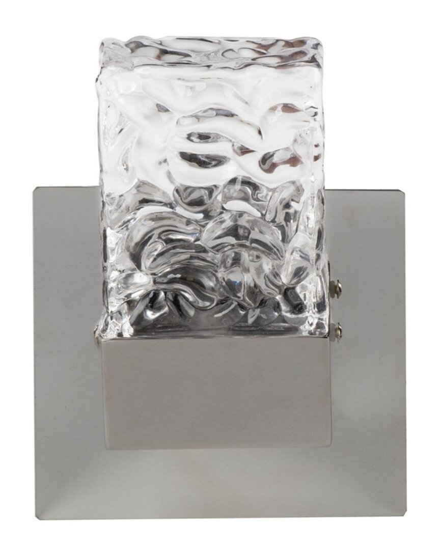 Finesse Decor Crystal Led Vanity Light In Silver
