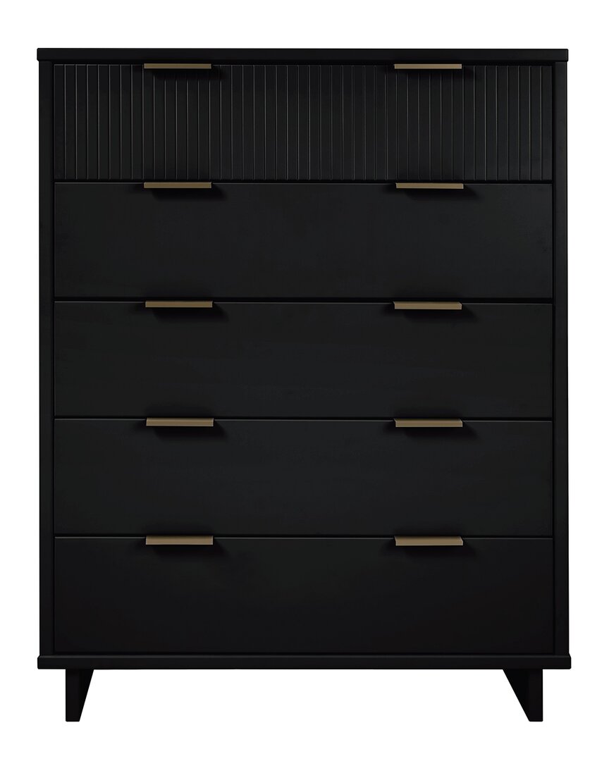 Manhattan Comfort Granville 45.27 Tall Dresser In Black