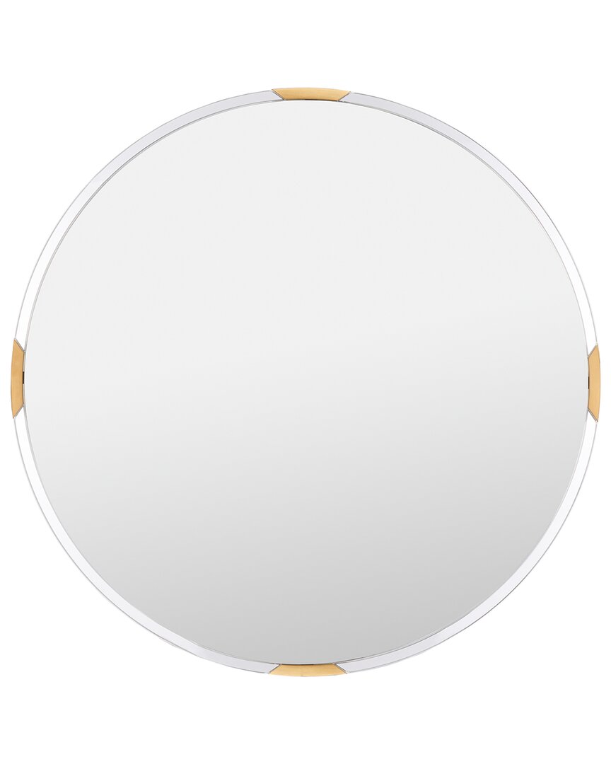 Safavieh Couture Ellarosa Acrylic Round Mirror In Gold