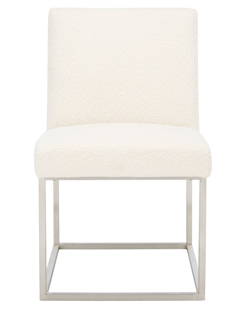 Safavieh Couture Jenette Boucle Dining Chair In Ivory