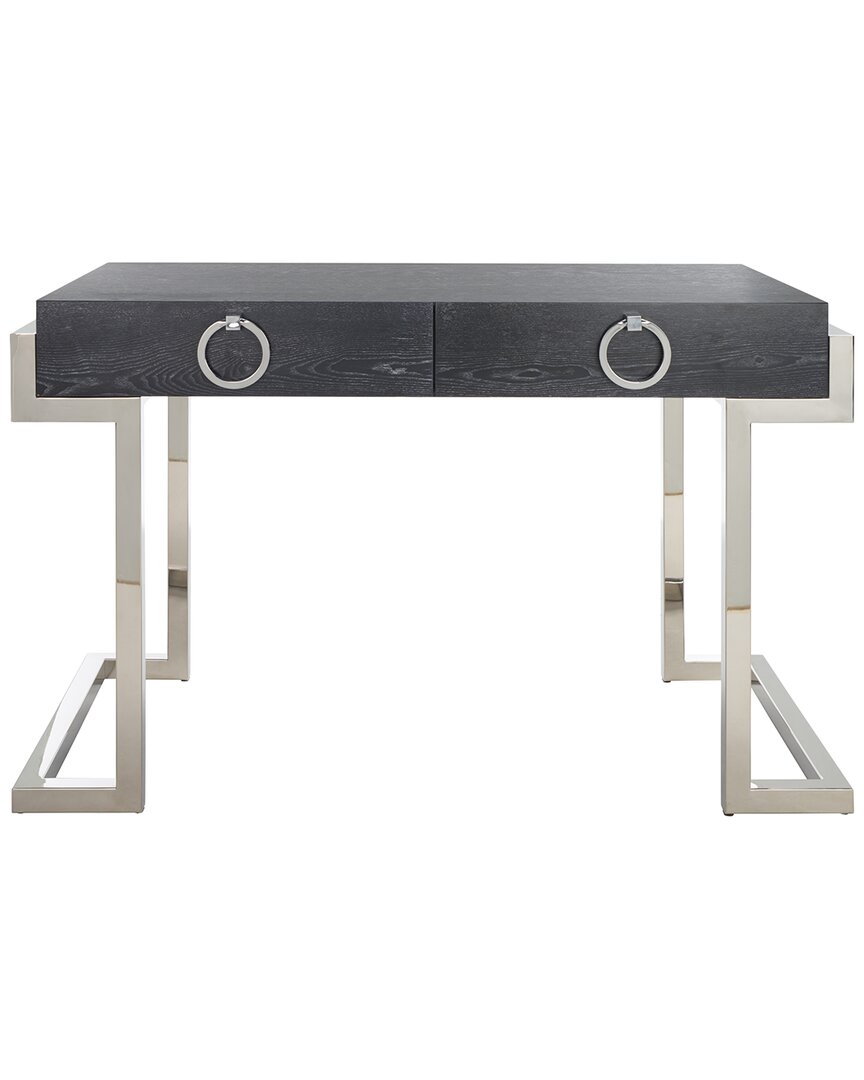 Safavieh Couture Maia 2-drawer Lacquer Desk In Black