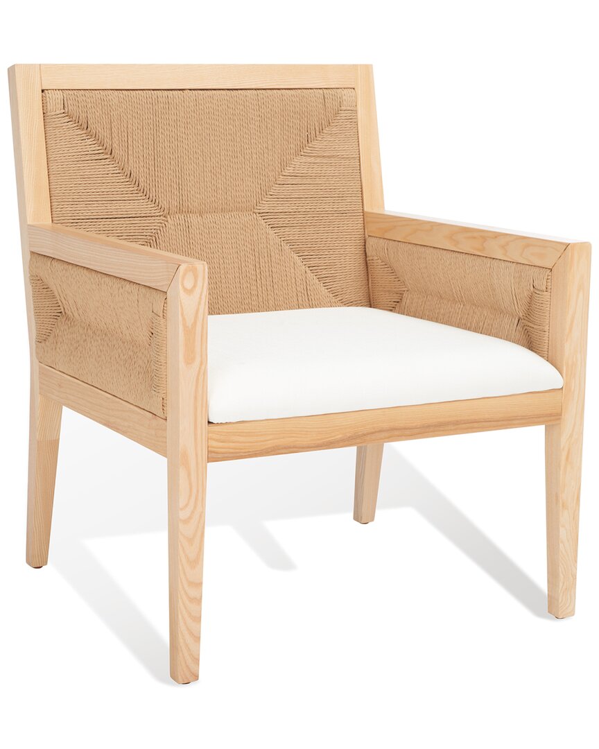 Safavieh Couture Emilio Woven Accent Chair In Natural