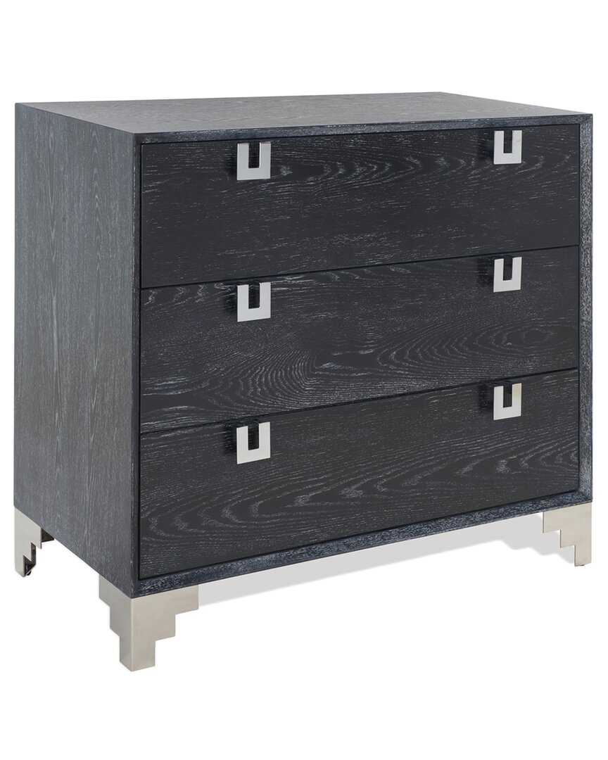 Safavieh Couture Odalis Lacquer Chest Of Drawers In Black