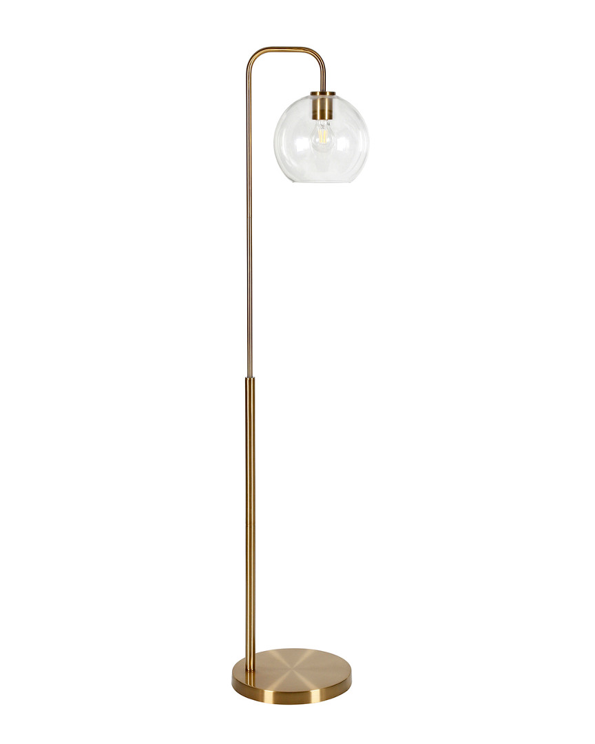 Abraham + Ivy Harrison Arc Brass Floor Lamp